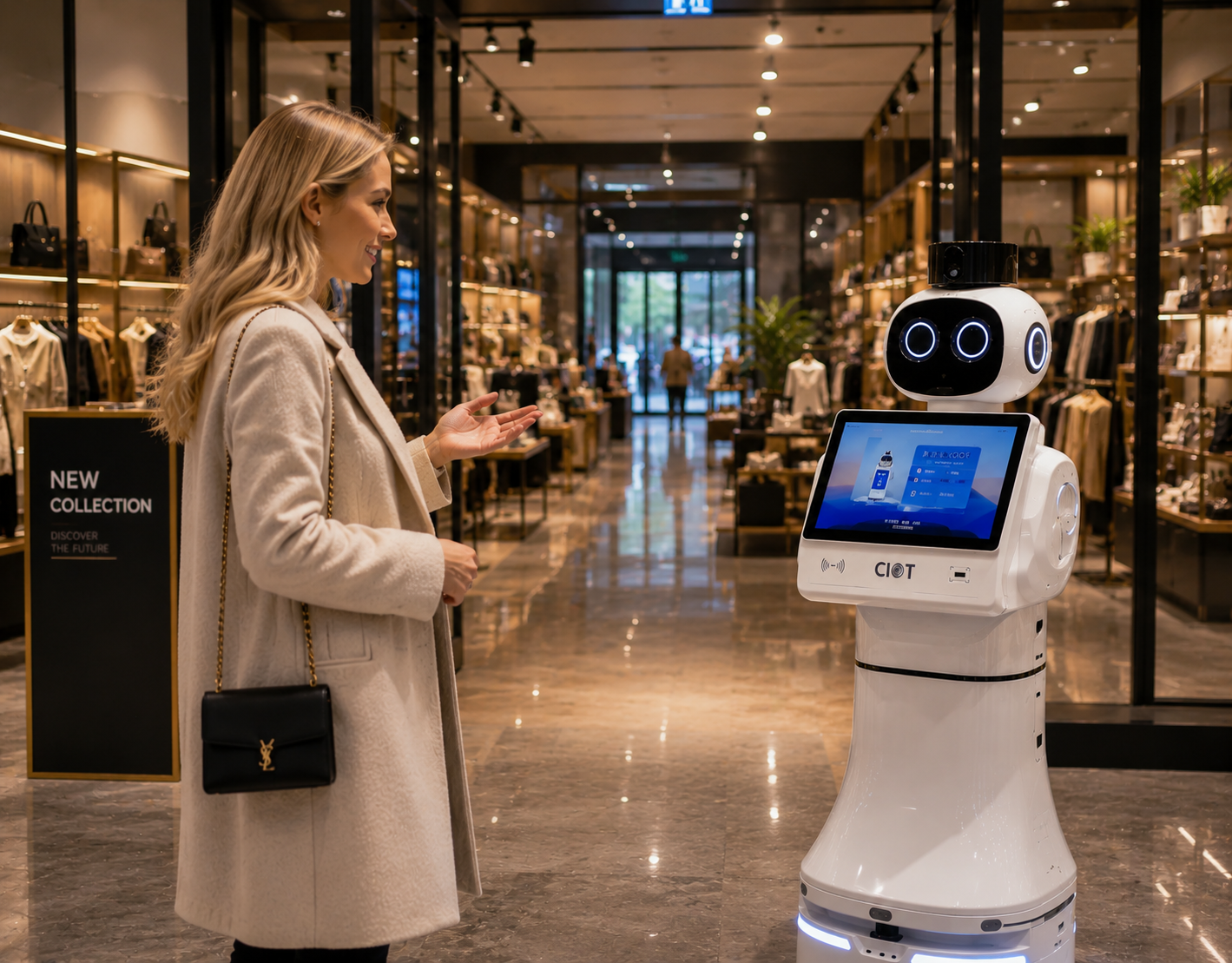 Robots for stock and presentation